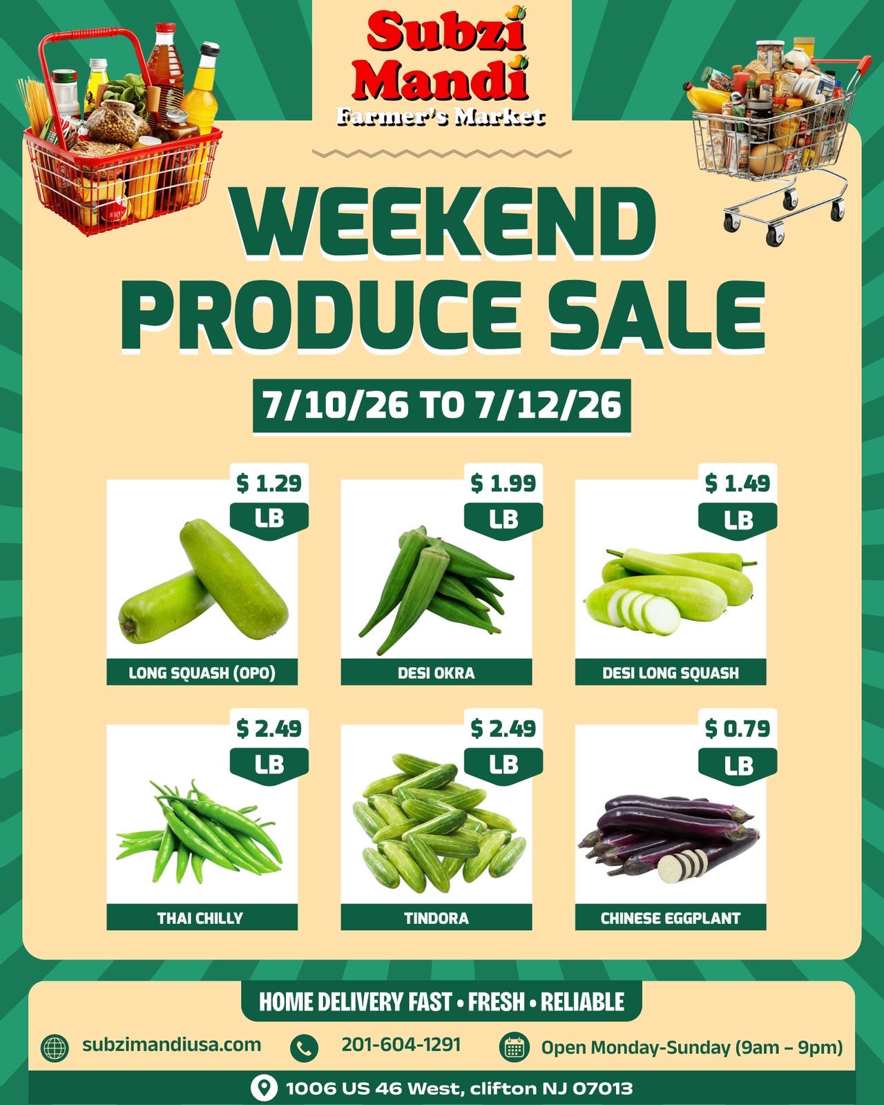 Weekend Produce Sale — Subzi Mandi Clifton flyer