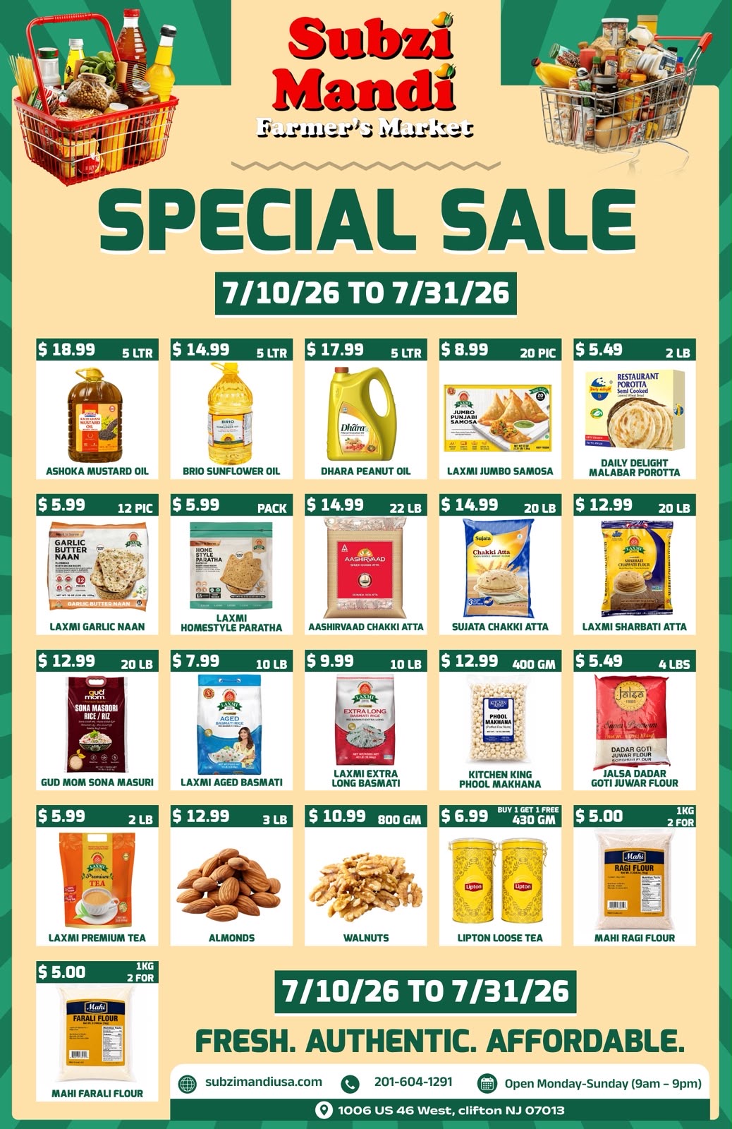 Special Sale — Subzi Mandi Clifton flyer